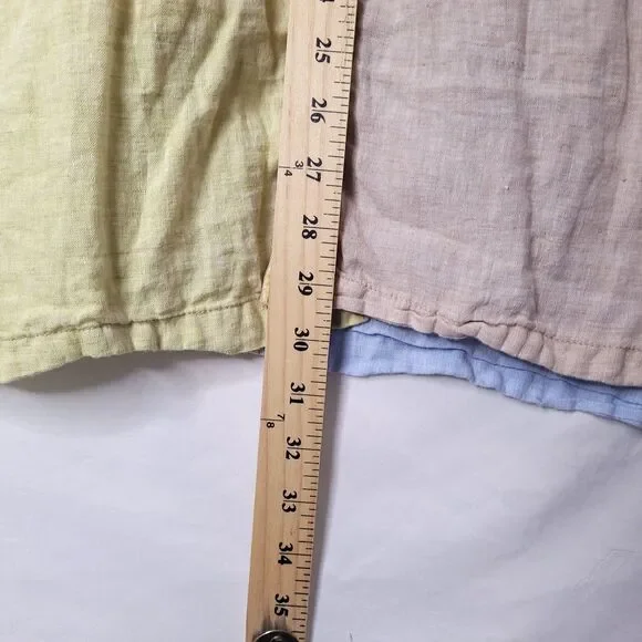 The Territory Ahead Linen Shirt Mens Large Multi Color Patchwork - Picture 6 of 10